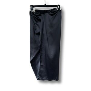 PRETTYLITTLETHING High Slit Satin Skirt 4